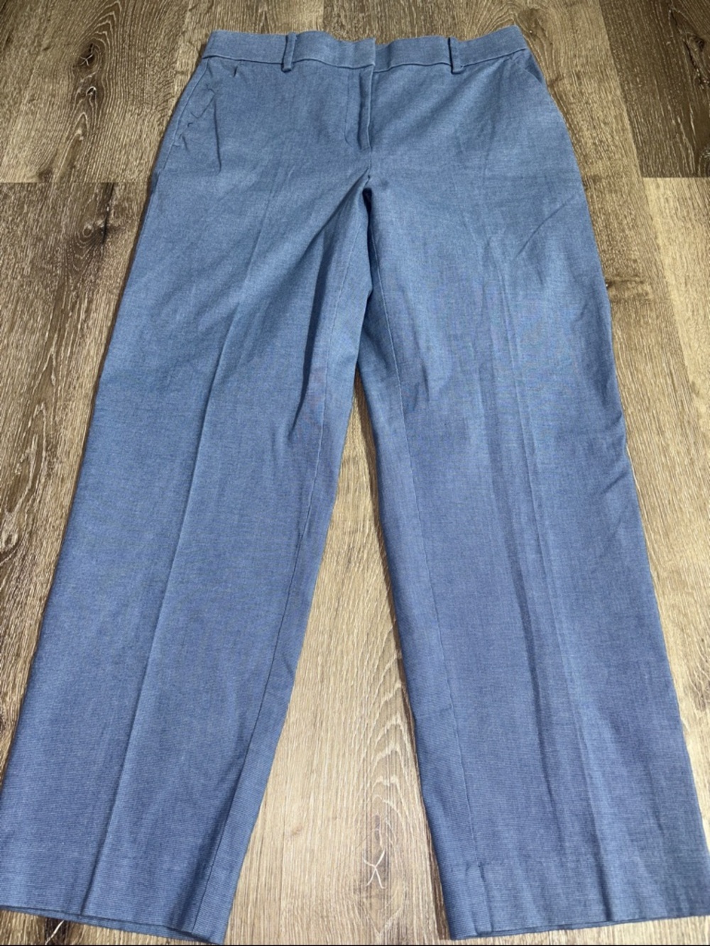LOFT Blue Wide-Leg Dress Pants